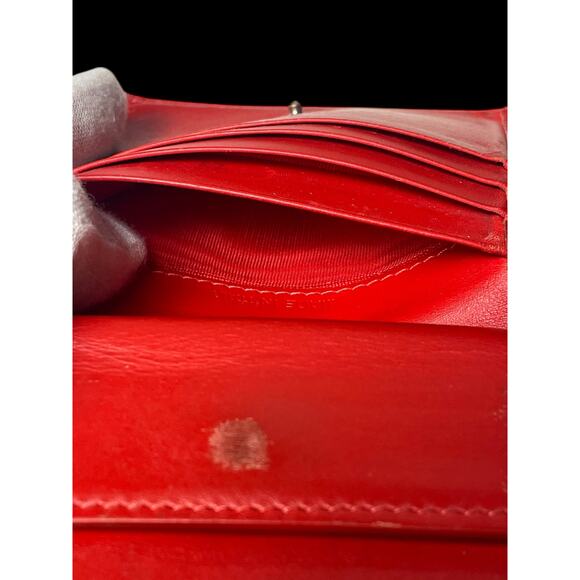 Rare Christian Louboutin Kios Spike Studs Punk Leather Bifold Wallet with COA - Picture 10 of 16